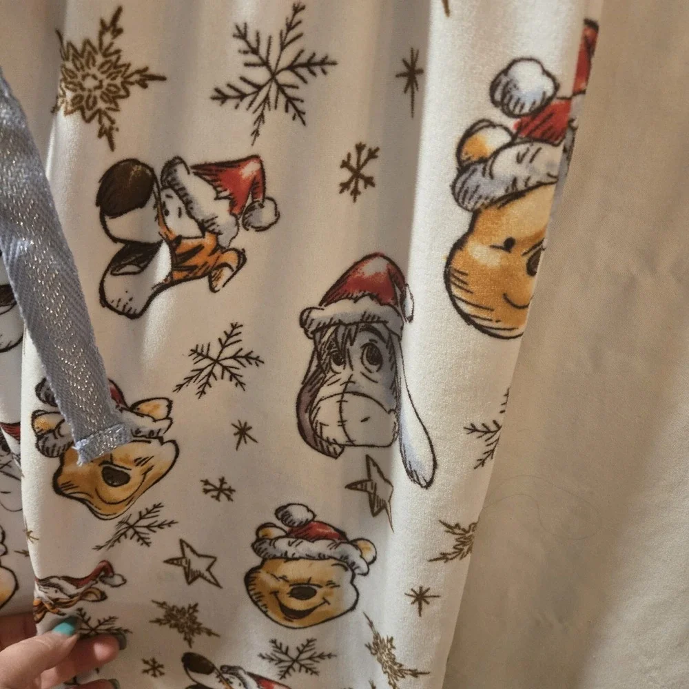 Disney Winnie The Pooh Christmas Small Pajama Pants 100% Polyester Velour Tigger - Picture 3 of 3